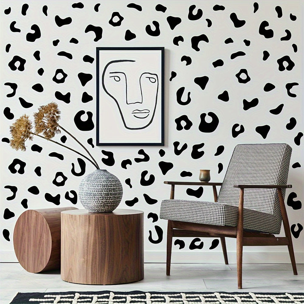 36pcs Leopard Print Wall Stickers Minimalist Texture Home Decoration