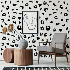 36pcs Leopard Print Wall Stickers Minimalist Texture Home Decoration