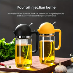 2 in 1 Bottle Sprayer & Auto Open Pour Olive Meat Juice Boat Barbecue Sprayer