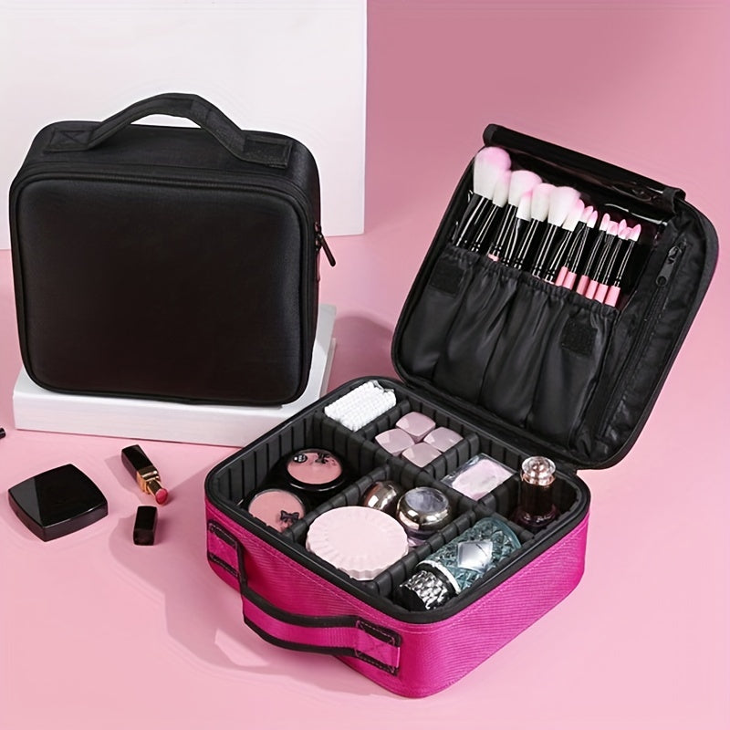 Travel Makeup Train Case Large Capacity Cosmetic Organizer