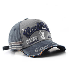 Washed Cowboy Baseball Hat Men Women Sunshade Peaked Cap