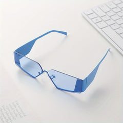 Men's Rimless UV Protection Sports Sunglasses for Cycling Travel Fishing