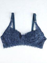 Lace Push Up Bra with Scallop Trim
