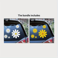 Daisy Car Sticker Set - Warm and Cozy Family Decor