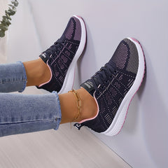 Women's Anti-Slip Mesh Running Shoes Soft Sole Sports Sneakers