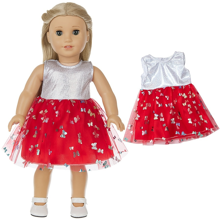 18 Inch Doll Sequin Tulle Skirt Set Doll Clothes