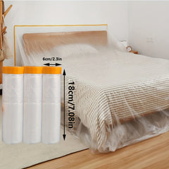 Furniture Dust-proof Masking Tape Plastic Drop Cloth