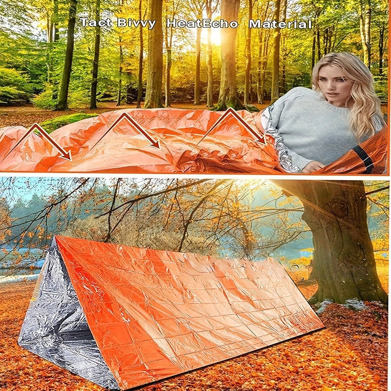 Outdoor Emergency Sleeping Bag with Air Pillow