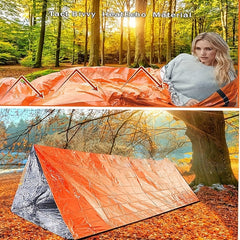 Outdoor Emergency Sleeping Bag with Air Pillow