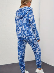 Women's Plus Tie Dye Hoodie & Joggers Set