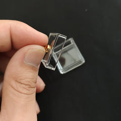 4pcs Display Cases Transparent Plastic Storage Boxes for Dollhouse Accessories
