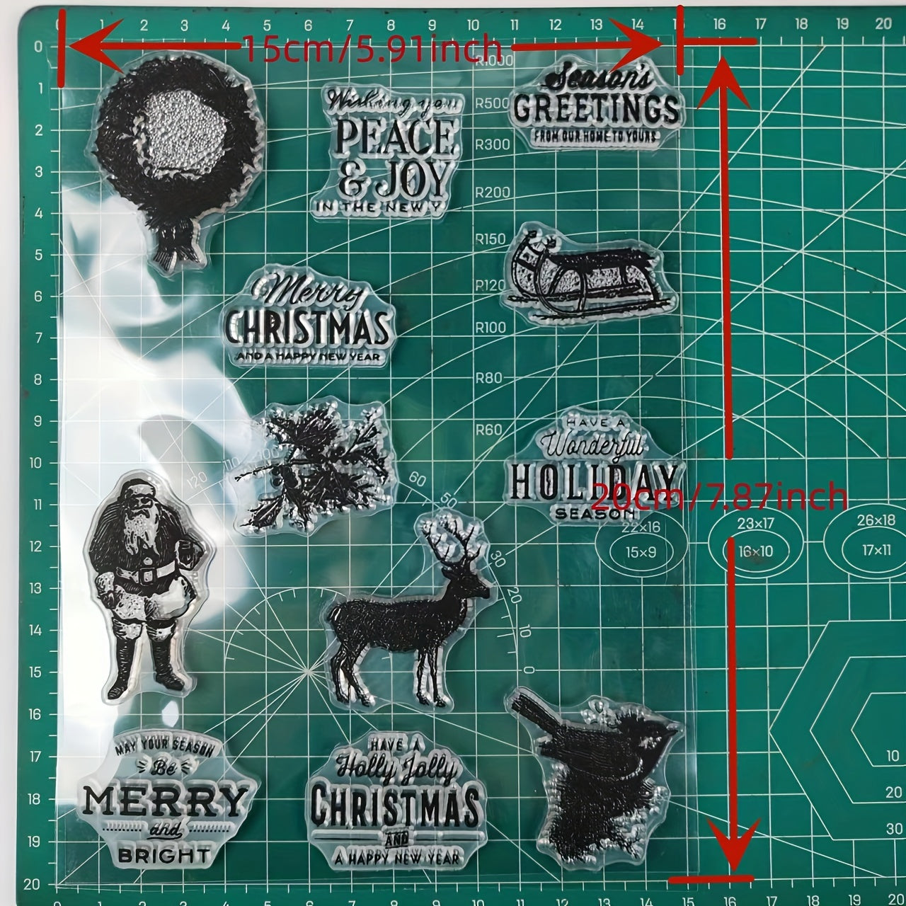 Santa Claus Clear Stamps Scrapbooking Decor Embossing DIY Greeting Card