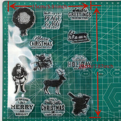 Santa Claus Clear Stamps Scrapbooking Decor Embossing DIY Greeting Card