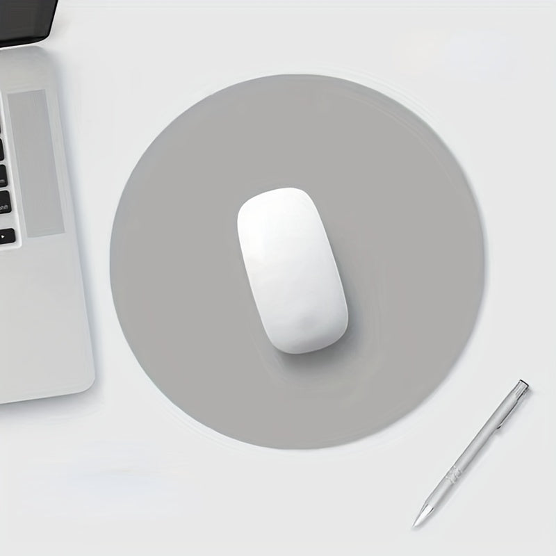 Solid Round Non-slip Mouse Pad for Students Office Computer Laptop