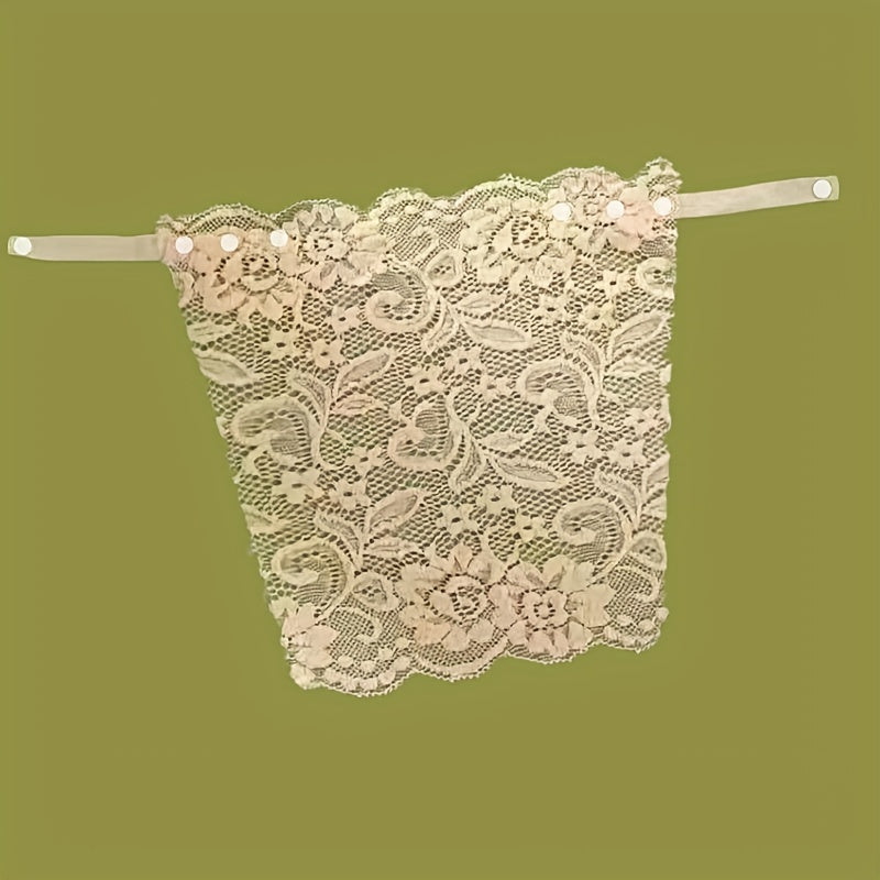 Floral Lace Chest Cover Anti-Peep Shield Pads