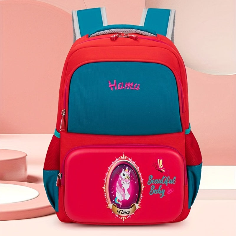 Princess Backpack for Students Aged 3-12, Waterproof and Breathable