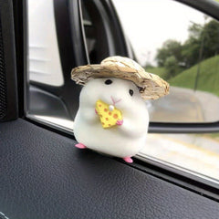 Hamster Car Decoration Window Edge Car Interior Accessories Mouse Doll