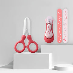 4 Piece Baby Nail Clipper Set for Boys & Girls Pink