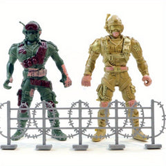 4pcs Tactical Micro Figure Model 5 Joint Tactical Model 8 Micro Landscape
