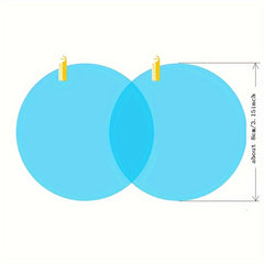 2pcs Car Rearview Mirror Protective Film Waterproof Glass Stickers