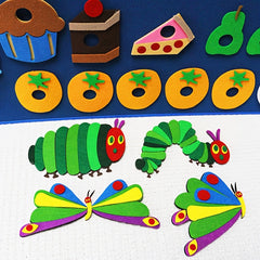 35pc Very Hungry Caterpillar Felt Teaching Tools Picture Book Apron