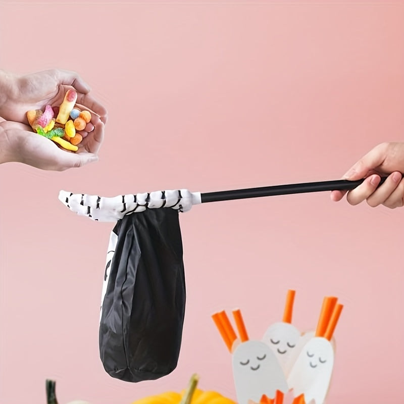 Hollow Out Hand Candy Bag Halloween Reusable Candy Bucket