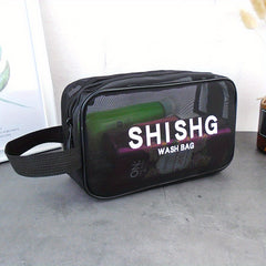 Travel Mesh Cosmetic Bag Toiletry Makeup Pouch Portable Storage Bag