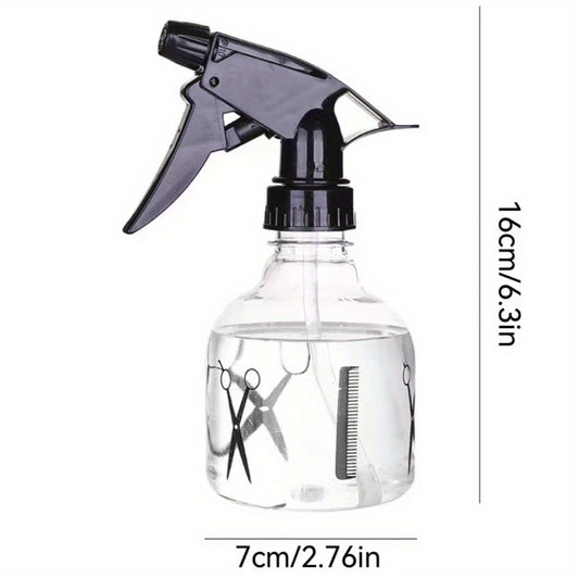 Hairdressing Spray Scissors Plastic Transparent Spray Bottle 250ml