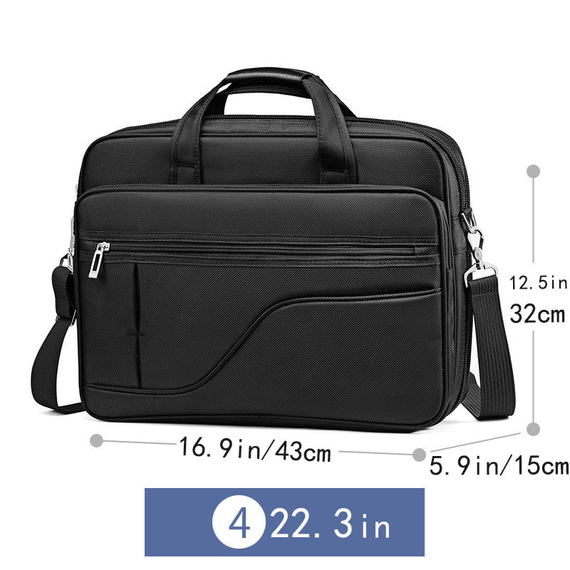 18 Cm Laptop Bag Expandable Briefcase Computer Bag Men Women