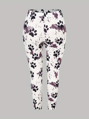  Paw & Splash Print Leggings