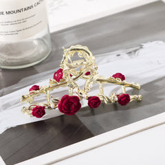 Faux Pearls Hair Claw Clip Strong Hold Grip Hair Jaw Clip