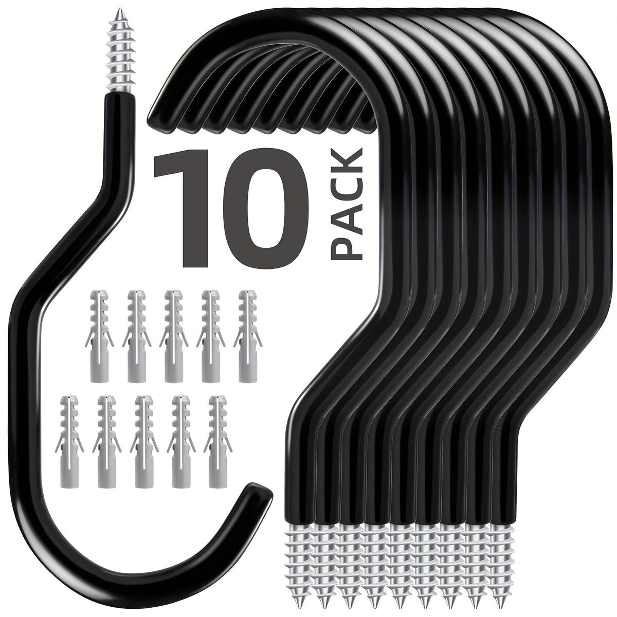 10PCS Garage Storage Hooks Bike Hooks Heavy Duty Ceiling Hoo