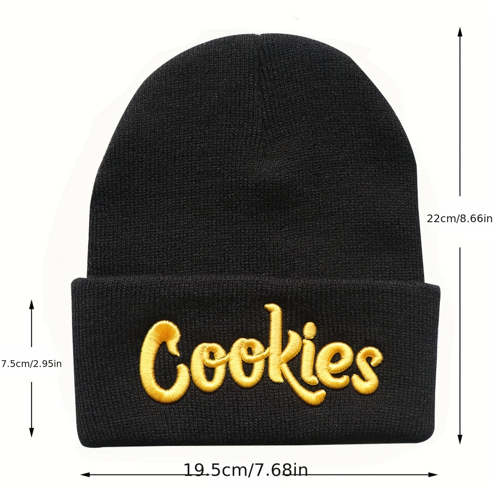 Unisex Cookies Classic Embroidered Knit Hat