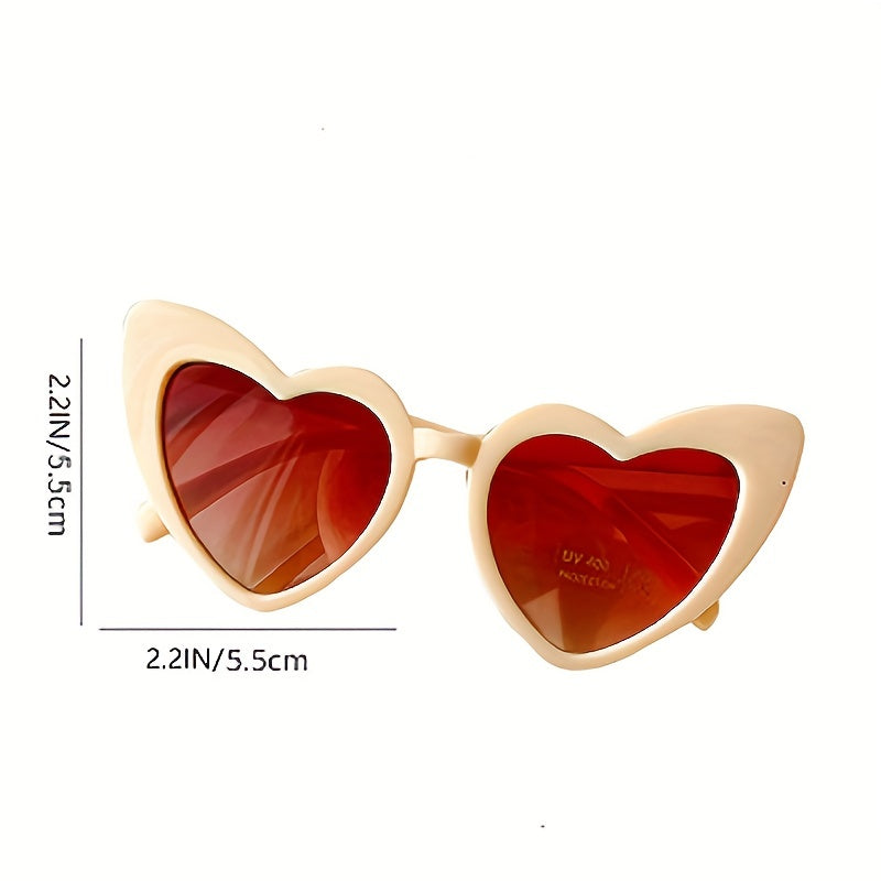 Girl's Heart Sunglasses UV Protection Casual Love Sunglasses