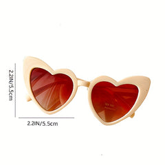 Girl's Heart Sunglasses UV Protection Casual Love Sunglasses