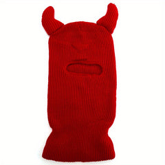 Monster Ears Ski Mask Balaclava Y2K Knit Hat