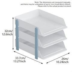 Desktop Stationery Storage Box Stackable File Storage Basket