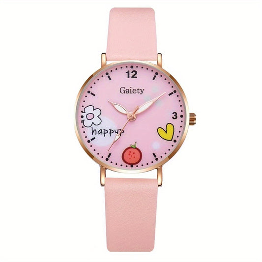 Kids Watch & Daisy Bracelet Set Gift for Girls