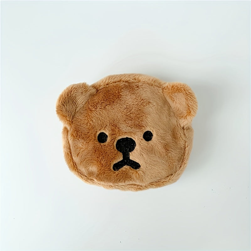 Kids Plush Bear Coin Purse Small Storage Bag
