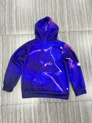 Boy's Mysterious Wolf Graphic Hoodie Casual 3D Print Hooded Sweatshirt