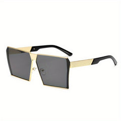 Oversized Square Sunglasses Gradient Lens UV400