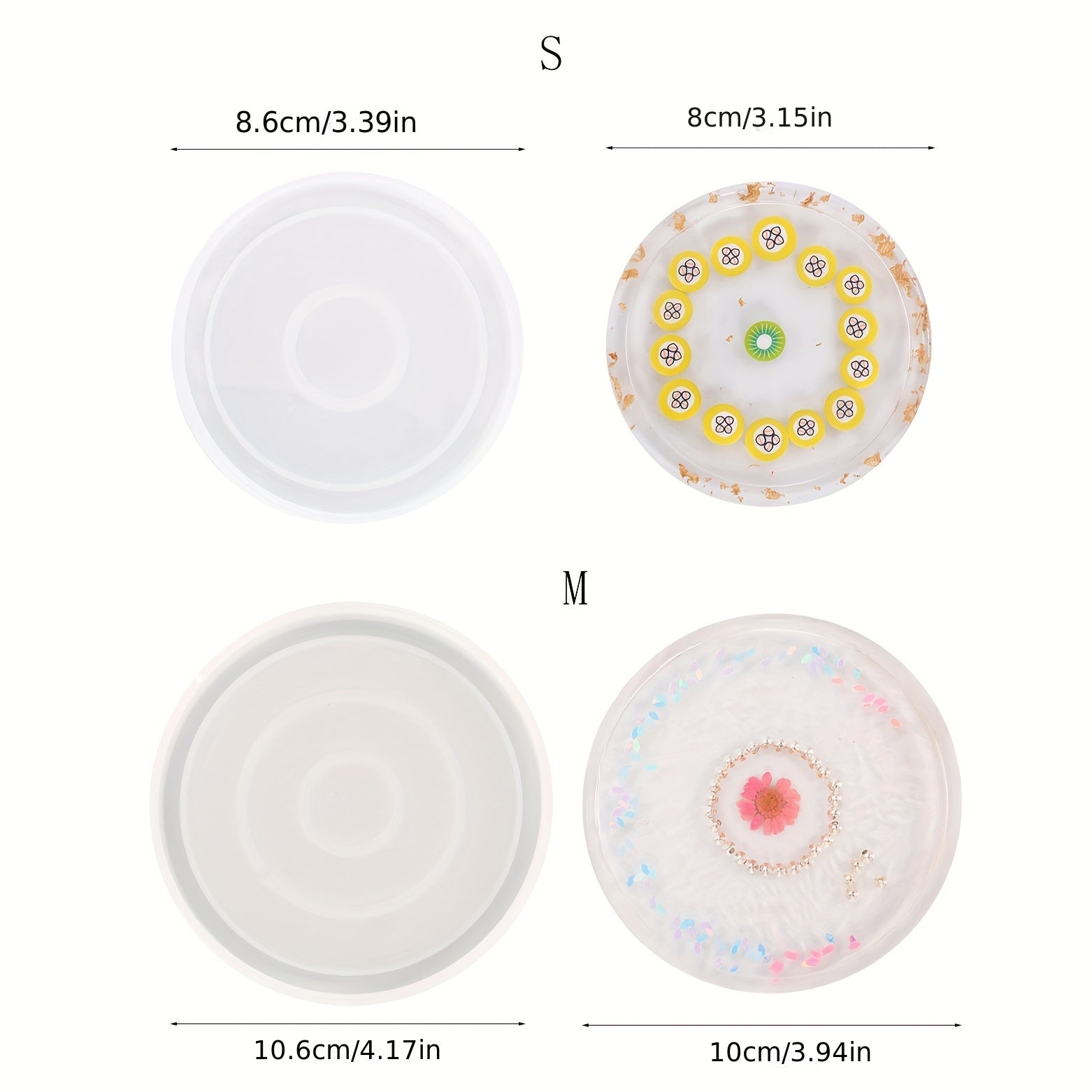 Circular Coaster Silicone Mold for DIY Home Desk Decor
