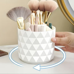 360 Rotating Makeup Brush Holder for Bathroom & Dressing Table