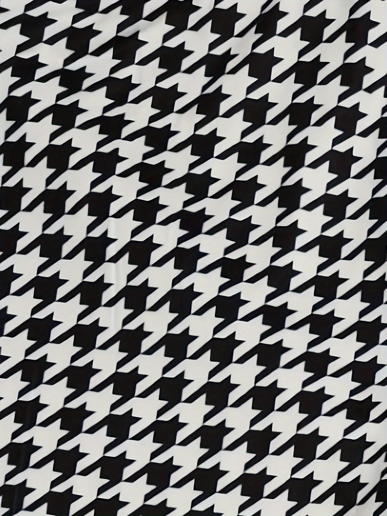  Houndstooth Flared Leg Trousers