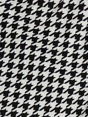  Houndstooth Flared Leg Trousers