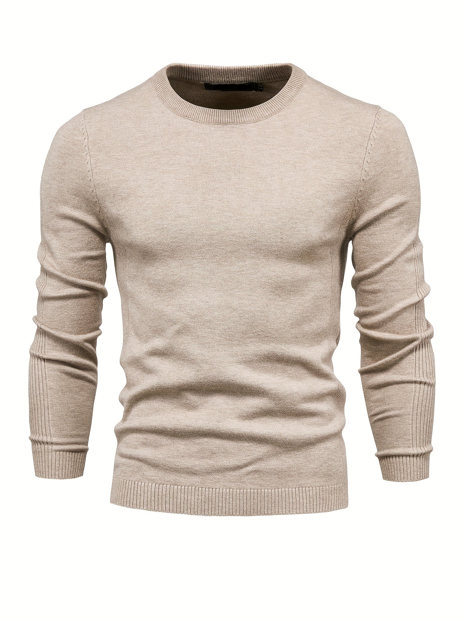 Men's Crew Neck Slim Fit Knit Sweater