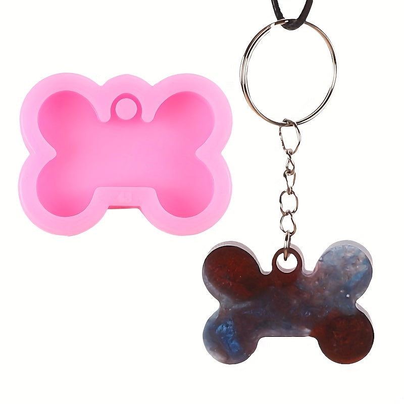 4pcs Dog Bone Silicone Mold Epoxy Resin Mold DIY Crafts