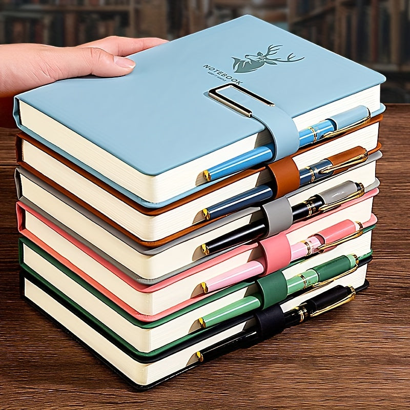 360 Page Leather Buckle A5 Notebook for Home Office and Study