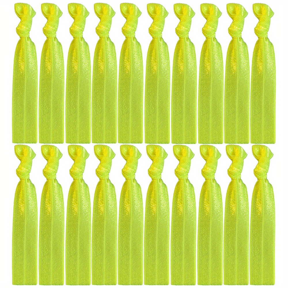 20pcs Knotted Hair Rope Elastic Ponytail Holder Hair Acces