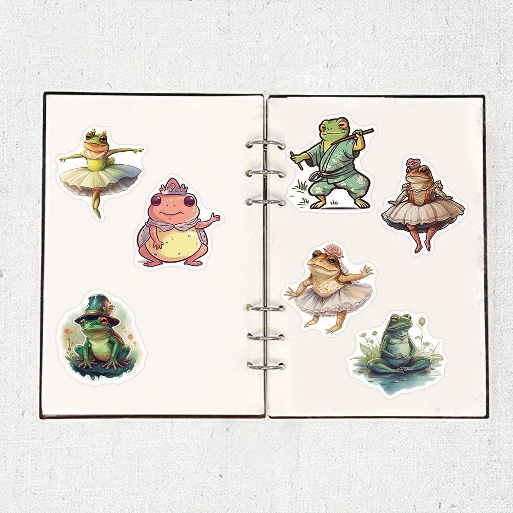 50pcs Frog Love Doodle Stickers Waterproof Decals DIY Guitar Luggage Decoration